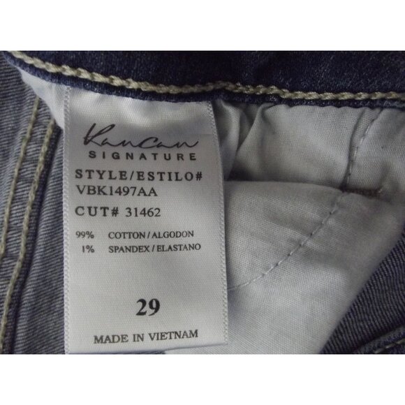 Kancan Jeans 29 x 27" Crop distressed skinny High Rise raw frayed hem destroyed - Picture 4 of 9